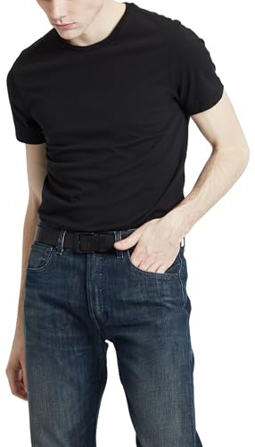 Levi's Slim 2-Pack Crewneck Tee T-Shirt herr, Black + Black, XXL