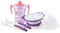 NUK Learn to Eat Set | Trainer Cup Sippy Cup (230 ml) | Feeding Bowl and Feeding Spoons | 6+ Months | BPA-Free | Purple | 4 Count