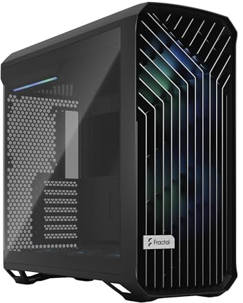 Fractal Design Torrent RGB Mid Tower Case E-ATX High-Airflow Black Tempered Glass Dynamic X2 PWM Fans
