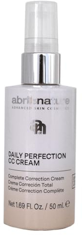 abril et nature | Feuchtigkeitsspendende und ausgleichende Creme | CC Cream Daily Perfection SPF 20 | Beugt ersten Falten vor und verleiht Leuchtkraft | 50 ml | vegan
