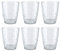 Peill+Putzler Germany 6er Set Trinkgläser, 340 ml Volumen, klare Trinkbecher, Wassergläser, Coctailgläser, spühlmaschinengeeignet & pflegeleicht