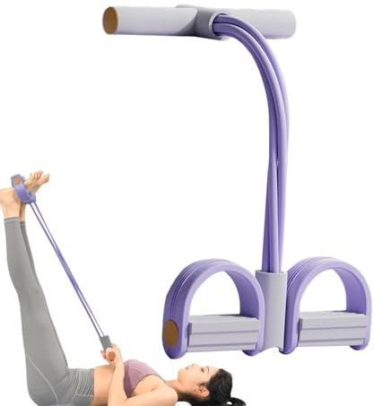 Corde de résistance à l'extracteur de pédale – Corde de tension à 4 tubes – Équipement de yoga élastique à 4 tubes pour entraînement amincissant