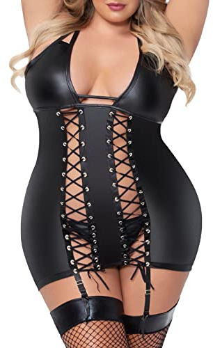Ofertas Flash del Dia Mujer Picardias Mujer Curvy Lenceria Mujer Sexy Erótico Latex Conjuntos Lenceria Abierta Ropa Interior Blanca Mujer Disfraz De Papa Noel Bebe Reseñas De Mis Pedidos