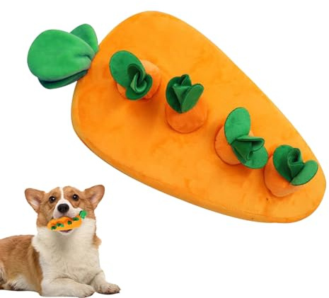 Giocattolo interattivo a forma di carota per cani, gioco antiscivolo per mangiare lentamente, per addestrare le abilità di foraggiamento