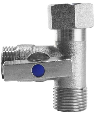 Valvola di arresto ad angolo in acciaio, filettatura generale, 1/2, per bidet multiuso e lavastoviglie, connettore per rubinetto