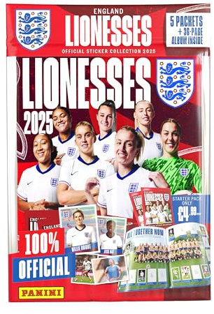 England Lionesses Official Sticker Collection 2025 - Starter Pack