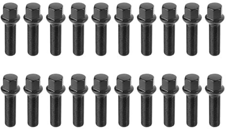 iSpchen 20Pcs Alloy Wheel Nuts M14 X 1.5 17mm Hex Alloy Wheel Lug Nuts Bolts Set Replacement for Mercedes Viano Vito
