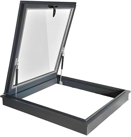 ZCXMNL Finestra da tetto per lucernario, trasparente orizzontale, inclinata per tetto piano, grande e commerciale, 56 dimensioni (100 x 50 cm)