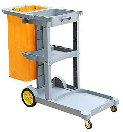 Carrello multifunzione portatile per casa, ufficio e uso industriale, carrello per pulizia delle pulizie su ruote, soluzione versatile per riporre oggetti