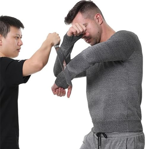 JuanNest Vêtements Anti-Coups Couteau À 5 Niveaux, Gilet De Protection Résistant Aux Coupures,Hauts De Sécurité,Anti Couteau T-Shirt pour Protéger La Sécurité Personnelle pour Coupe du Verre M