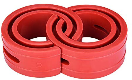 Amortiguador Rojo, 2 Piezas Buffer de Resorte para Coche, Mejora la Estabilidad y Confort, Reduce Vibraciones y Ruido, Ideal para Diferentes Tipos de Vehículos(B+)