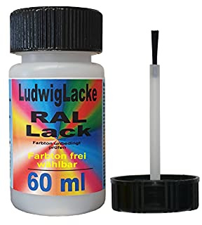 LudwigLacke RAL 9005 Tiefschwarz Lackstift 60ml mit Pinsel