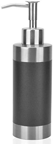 BVFRA Seifenspender,Graue Zylindrische Form Moderne Minimalistische Arbeitsplatte Nachgefüllte Lotionsflasche Mit Pumpe Seifenbehälter Spender Für Küche Badezimmer Büro