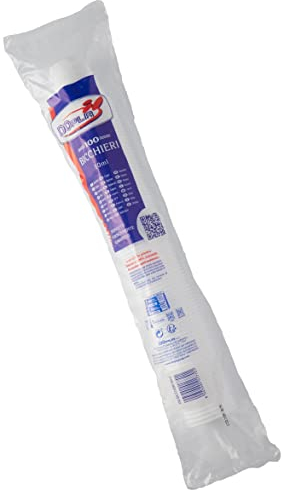 PENGO 3846200 Paquete de 100 vasos Dopla de plástico, color blanco CC 80