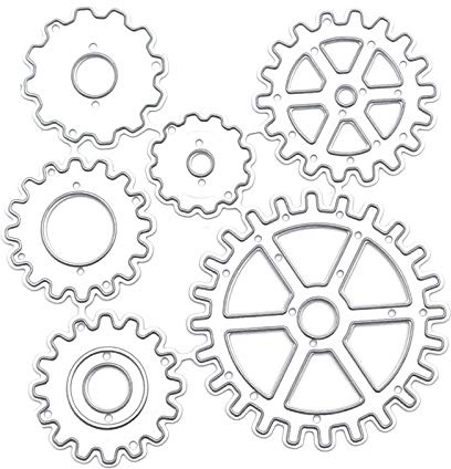 Steampunk Metal Cutting Dies Gear Craft Die Cuts Embossing Mould Template For DIY Paper Art Crafts Photo Album Decor