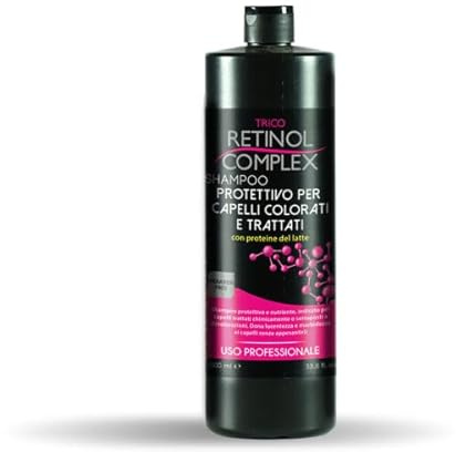 3 PEZZI SHAMPOO PROTETTIVO PER CAPELLI COLORATI E TRATTATI CON PROTEINE DEL LATTE USO PROFESSIONALE 800ml RETINOL COMPLEX TRICO