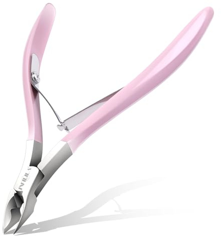 NXJ INFILILA Cuticle Trimmer, Cuticle Clippers for Women Stainless Steel Cuticle Cutter Extremely Sharp Full Jaw Cuticle Nippers Gift for Professional Nail Salon and Home Use
