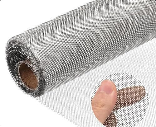Drahtgitter Feinmaschig,1mm Maschenweite Wühlmausgitter Für Hochbeet, Maschendraht Metallgitter Edelstahl,40 X 248 cm, Mäusegitter Kaninchendraht Kükendraht vogelschutzgitter