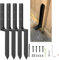 Kit de reparación de postes de valla, estacas de reparación de postes de valla de acero resistente, estaca de tierra para valla de madera inclinada/rota o buzón (paquete de 4)