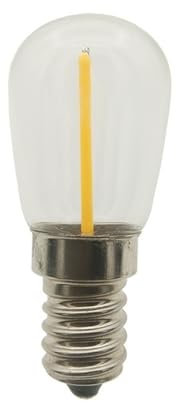 Fengyan Hemglöd-lampor, Paket med 50 LED-kylskåpslampor AC12V E14/E12/E17 T26 0,5W IP65 vattentäta transparenta glasskalslampor Hushållslampa(6500K Cool White,12V E17)