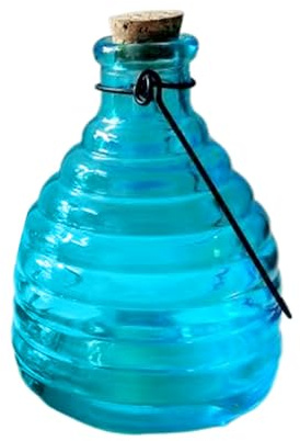 Atrapa Avispas, Trampa Para Avispas De Cris-tal, Pequeño Tarro Colgante Para Miel, Tarro Colgante Portátil Para Atrapar Avispones,Trampa Reutilizable Para Abejas De Cris-tal, Control Eficaz De Insecto