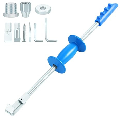 Zonon 9 Piece 5 lb Sliding Hammer Dent Puller, Body Repair Tool Set, Used to Repair Hail Dents and Creases, Suitable for Metal Surfaces of Cars and Refrigerators