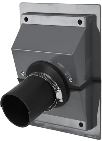 Aolidsive Kit di Copertura per Set di Linee di Penetrazione a Parete HVAC, Copertura di AC in Plastica con Guarnizione Morbida per Sistemi Senza Condotto con Pompe di Calore AC Divise (Gray)