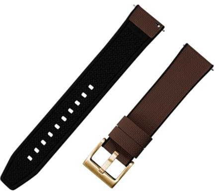 18/19/20/21/22/24mm FKM bracelets de montre en caoutchouc bracelet de montre en tissu à voile à dégagement rapide avec boucle tissu de Sport Starp