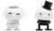 Hoptimist Brautpaar Figuren, Schöne Hochzeits & Glücksbringer Deko für Draußen und Drinnen, Tischdeko Hochzeit Deko, Höhe Braut 7,2 cm, Höhe Bräutigam 8,4 cm