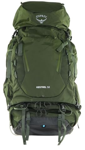 Osprey Kestrel Men's Backpack, 58L, Bonsai Green, S/M