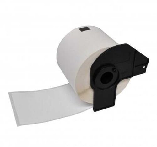 Brother DK11241 - Etichette generiche pretagliate per spedizioni grandi - 102 x 152 mm - 200 pezzi - Testo nero su sfondo bla