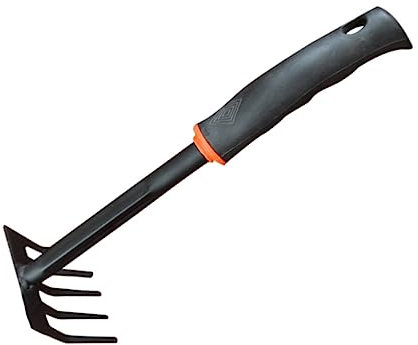 POPETPOP Mini-Handgrubber Robuste Gartenrechen Motorhacken Mit Gummigriff Gartenharken Rasengras Laubharken Gartengeräte