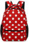 TDTRADD Rucksack mit roten und weißen Punkten, für Laptop, Freizeit, Büchertasche, doppelte Schultertaschen, Business-Tagesrucksack für College, Reisen, Erwachsene, siehe abbildung, One size