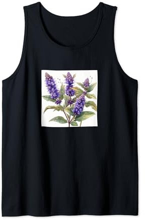Anise Hyssop Flower Cottagecore Graphic Tank Top