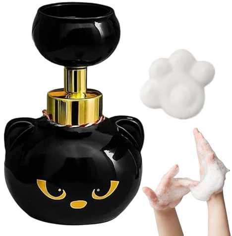 Dispensador De Jabón Espumoso para Manos,Dispensador De Jabón Espumoso Recargable con Huella De Pata | Recipiente Reutilizable para Champú Y Detergente | para Detergente Lavado Halloween