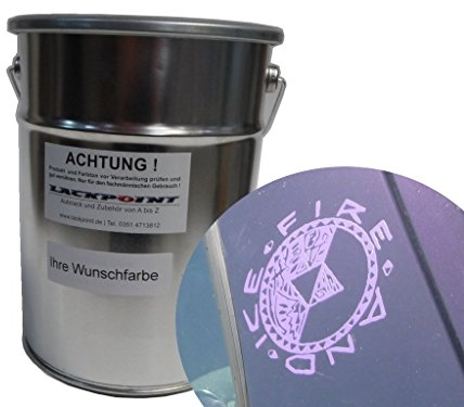 Lackpoint 1 Liter Spritzfertigen Wasserbasislack für VW LC4V Lila Metallic Autolack