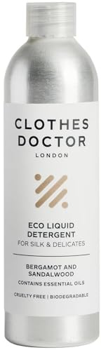 Clothes Doctor - Delicates and Silk Laundry Detergent, 250ml, Gentle and Softening Liquid Eco Wash, Hand or Machine, for Up to 16 Washes, Natural Ingredients, Vegan