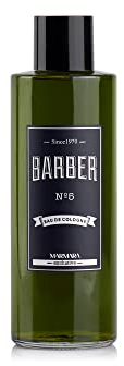 BARBER MARMARA No.5 Eau de Cologne Men Splash en botella de vidrio 1x 500ml - After Shave Men - Agua perfumada - Refresca los refrescos - Perfumados para hombre - Colonia de barbería