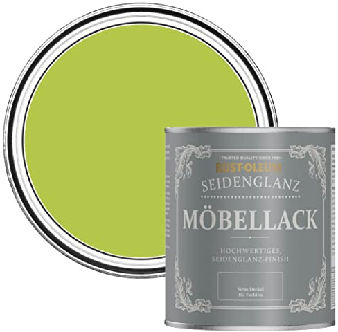 Rust-Oleum Green Furniture & Skirting Board Paint in Satin Finish - Key Lime 750ml