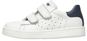 Naturino Sneakers in Pelle, Bianco-Blu 24