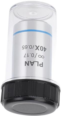 Torvex Obiettivo LENS, lente per microscopio a infinito 40x Standard 195, lente ottica di visione ampia, lente obiettivo per microscopio per imaging biologico