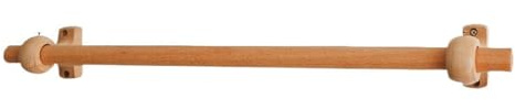 ZMTGLTG Bastone for Tende in Faggio Ecologico con Struttura in Legno Naturale E Staffa Singola Antiruggine for Camera da Letto E Soggiorno da 1 A 3 Metri(100cm)