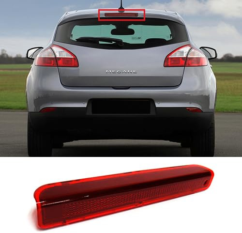 Luz de freno trasera LED de vidrio rojo de alto nivel para Renault Mégane MK III Berline 2008-2016