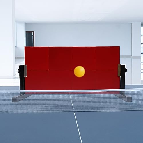Bordtennis rebound board, 360° justerbar returbräda med 8 gummi, Pro return backhoppbräda ping pong träningsutrustning för hem gym inomhus utomhus självträning