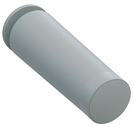 DIWARO. Rolladenstopper | Länge 60 mm | Farben beige, grau, hellbraun, hellgrau, schwarz oder weiß | mit Verschlusskappe und Schraube (grau)