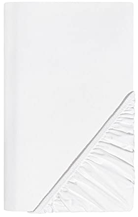 SCHLAFWOHL SILVER® Spannbettlaken • Viele Farben & Größen • 100% Baumwolle Spannbetttuch • Oeko-Tex Zertifiziert • Bettlaken Baumwolle mit 30cm Steg • Spannleintuch • Bettbezug