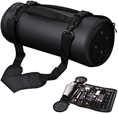 ZZBD Barkeeper Werkzeug Aufbewahrungstasche Reise Barkeeper Kit Tasche Einfaches Tragen und Aufbewahren mit Schultergurt für Arbeitspartys Bar Zuhause Cocktailzubereitung (Ohne Werkzeug)