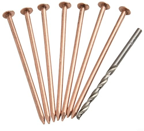 Stump Killer Solution 4 Inch Copper Nails to Effectively Manage Unwanted Trees and Roots (15pcs)