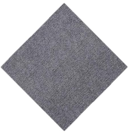 YUNFANOZ Losetas de moqueta, Baldosas de moqueta, Losetas de Alfombra Autoadhesivas. Alfombra Cuadrada de Bucle Antideslizante for Suelos.(Ash)