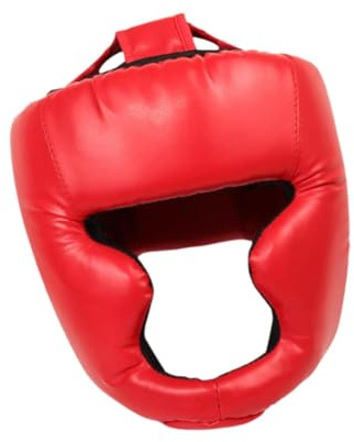 Casque de boxe portable pour enfants Sanda, Muay Thai, Mma, Rouge